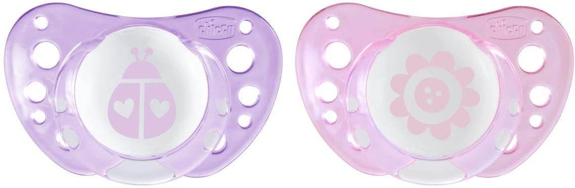Chicco Chupete Physio Air Rosa Silicona 0-6 Meses x2